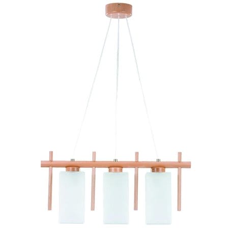 Lampa Sake wisząca z drewnem nad stół - DOSTĘPNA OD RĘKI