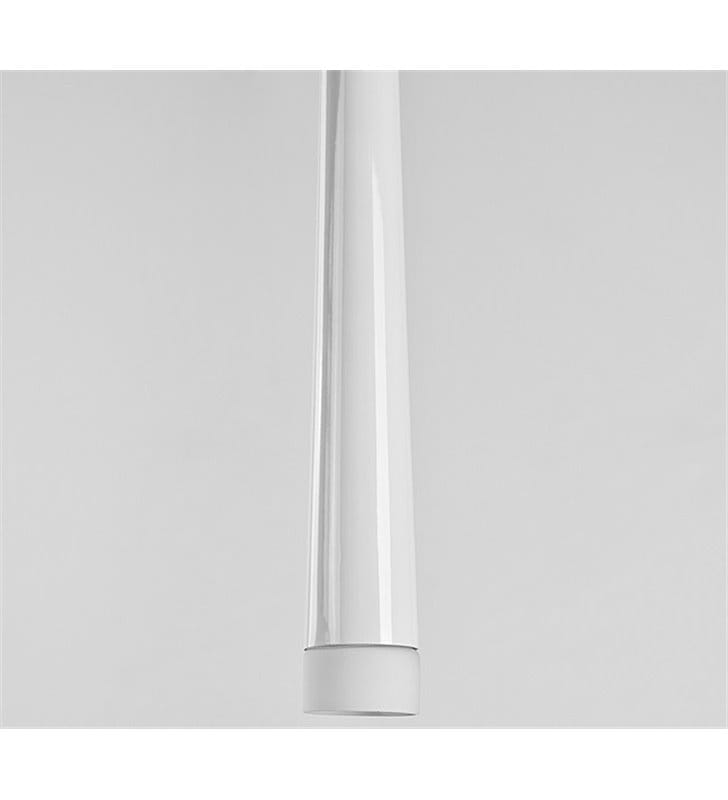 Lampa wisząca Stylo1 biała smukła klosz stożek - DOSTĘPNA OD RĘKI