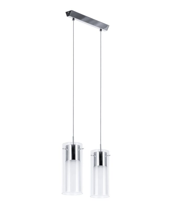 Podwójna nowoczesna lampa wisząca Itaka podwójne szklane klosze - DOSTĘPNA OD RĘKI Podwójna nowoczesna lampa wisząca Itaka podwójne szklane klosze - DOSTĘPNA OD RĘKI
