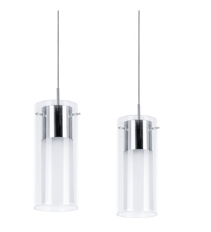 Podwójna nowoczesna lampa wisząca Itaka podwójne szklane klosze - DOSTĘPNA OD RĘKI