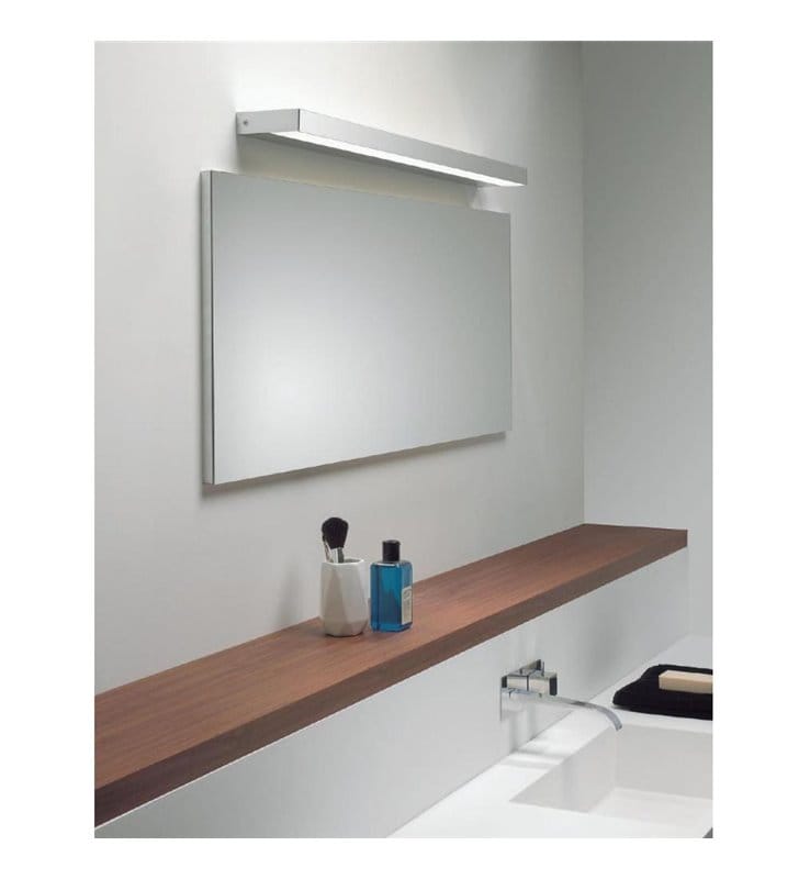 Chromowana nowoczesna lampa nad lustro łazienkowe Axios 60cm LED 3000K