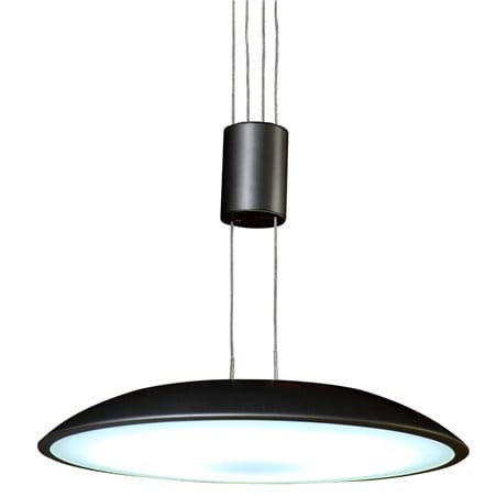 Lampa wisząca Visco LED czarna błyszcząca nowoczesna