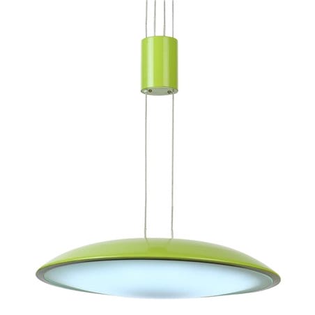 Lampa wisząca Visco LED zielona nowoczesna płynna regulacja długości
