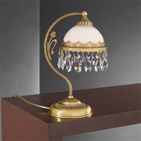 Lampa stołowa z kryształkami Bacoli