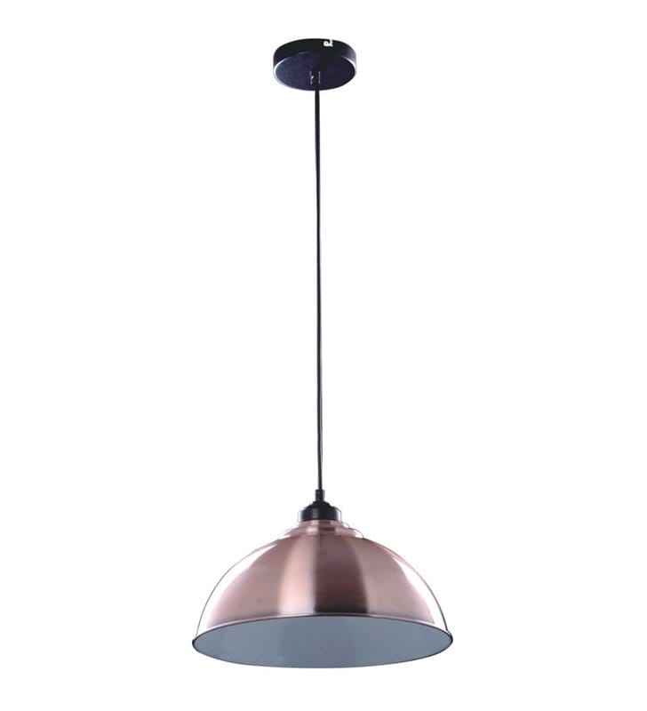 Metalowa lampa wisząca w stylu loftowym Universe miedziana nowoczesna pojedyncza - DOSTĘPNA OD RĘKI