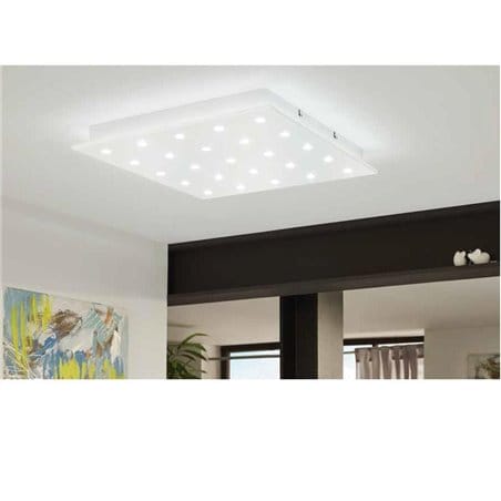 Plafon Vezeno 370 kwadratowy biały nowoczesny LED do salonu holu przedpokoju