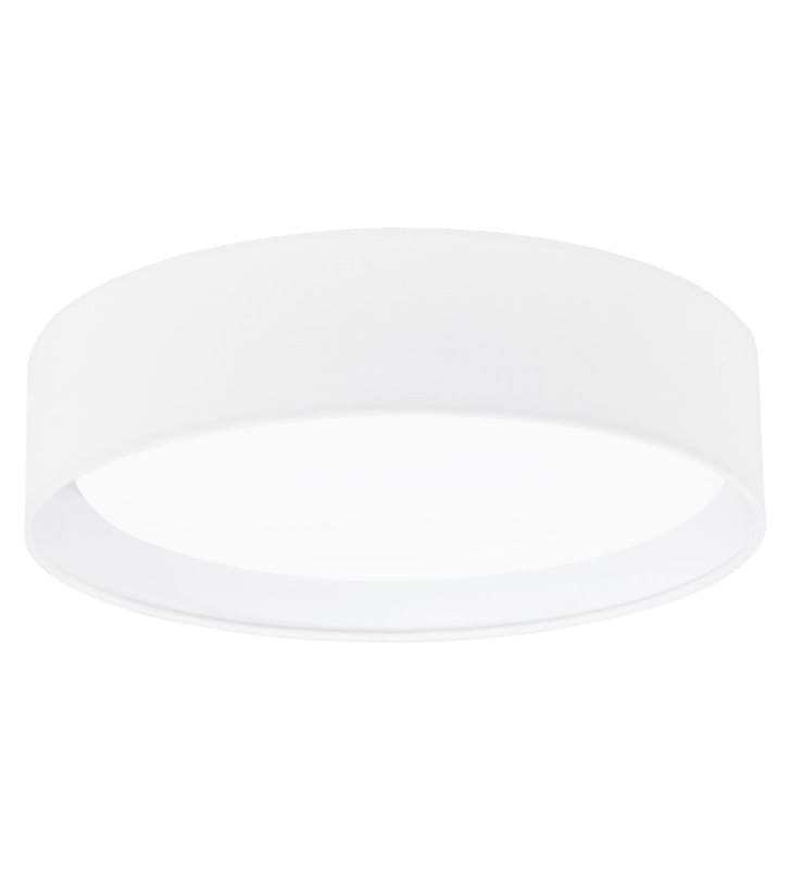 Plafon Pasteri 32cm LED abażur okrągły biały matowy ciepła barwa światła - OD RĘKI