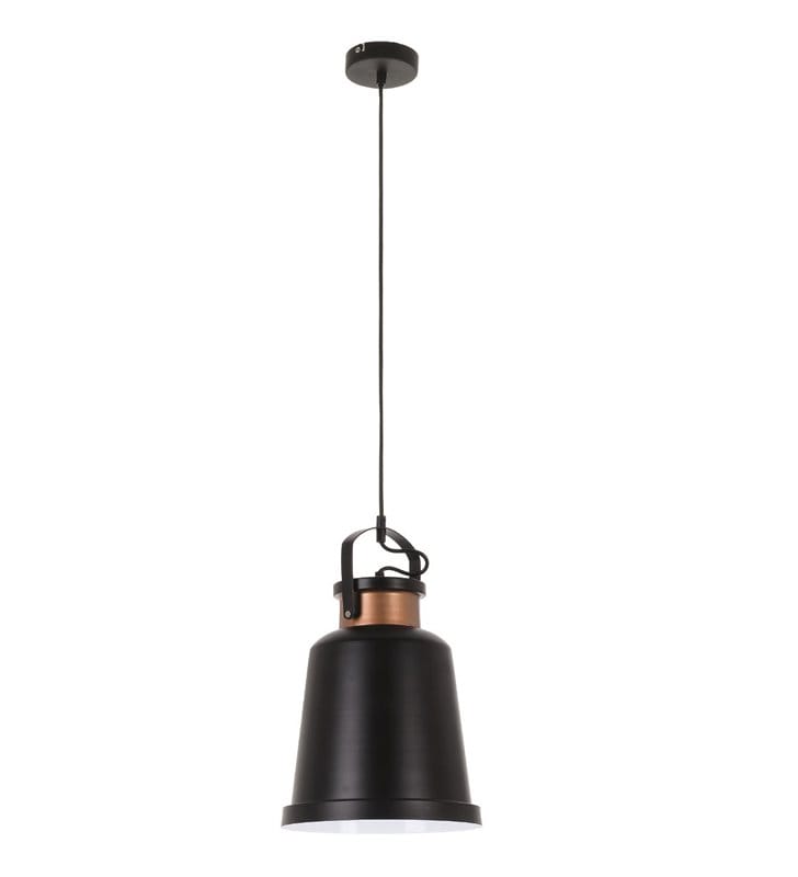 Czarna nowoczesna lampa wisząca Herman do kuchni jadalni salonu styl loftowy - DOSTĘPNA OD RĘKI
