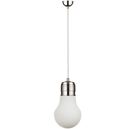Lampa wisząca Bulb pojedyncza duża klosz z białego szkła jak żarówka do salonu sypialni kuchni pokoju nastolatka