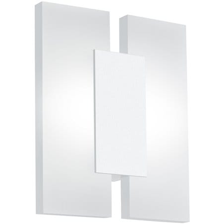 Biały kinkiet do salonu Metrass2 LED nowoczesny geometryczny 96042 Eglo- OD RĘKI