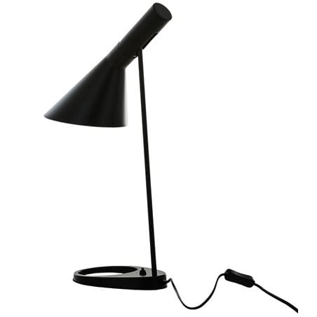 Czarna nowoczesna lampa stołowa Volta