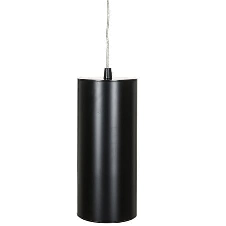 Lampa wisząca Moldes LED czarna matowa nowoczesna w kształcie walca