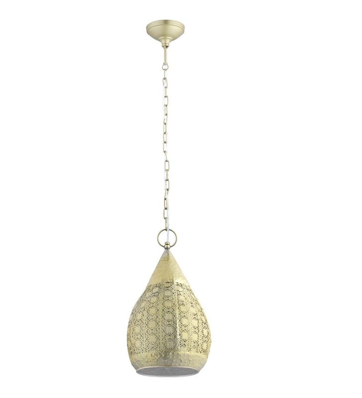 Złota dekoracyjna lampa zwisająca w stylu vintage Melilla