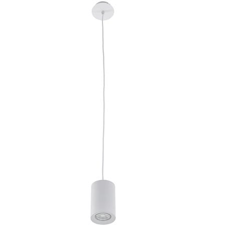 Mała biała lampa wisząca w kształcie walca Jet Mini
