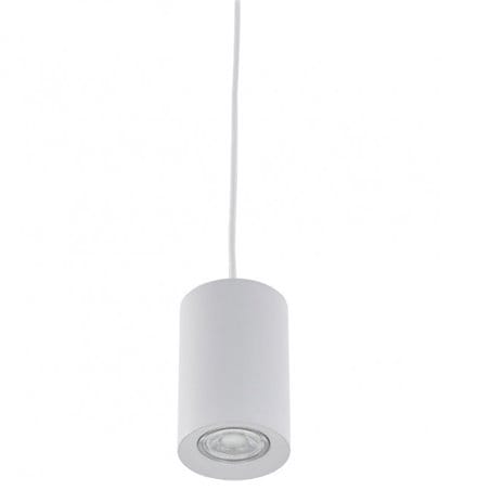 Mała biała lampa wisząca w kształcie walca Jet Mini