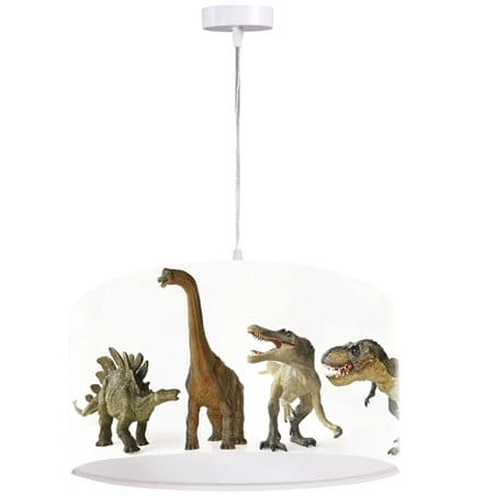 Dziecięca lampa wisząca Dinozaury do pokoju chłopca dziecka z dinozaurami