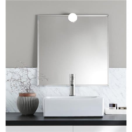 Mały okrągły kinkiet łazienkowy Ajaccio LED chrom montaż na lustrze nowoczesny - DOSTĘPNY OD RĘKI