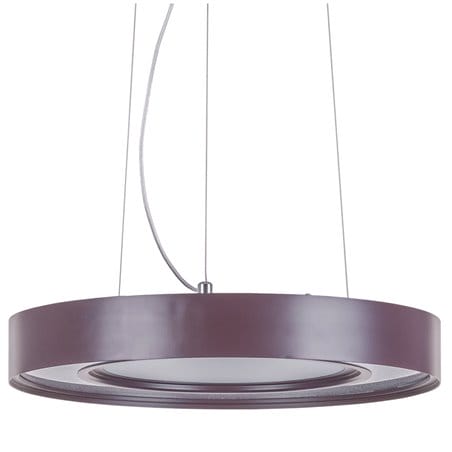 Brązowa LEDowa lampa wisząca Karpo styl nowoczesny średnica 40cm
