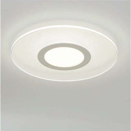 Biały nowoczesny plafon Reducta 38cm LED okrągły