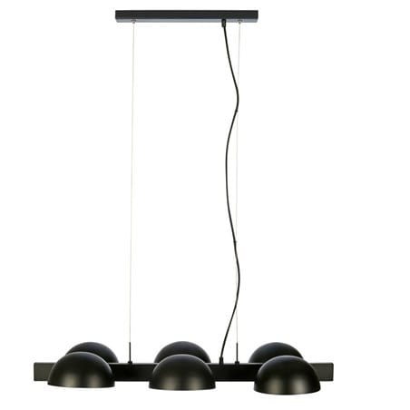 Lampa wisząca Flamingo czarna 6 punktowa idealna nad stół do kuchni jadalni lub nad wyspę kuchenną projektant Joakim Thedin