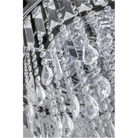 Plafon kryształowy Kalabria 520 metal chrom elegancki kaskada