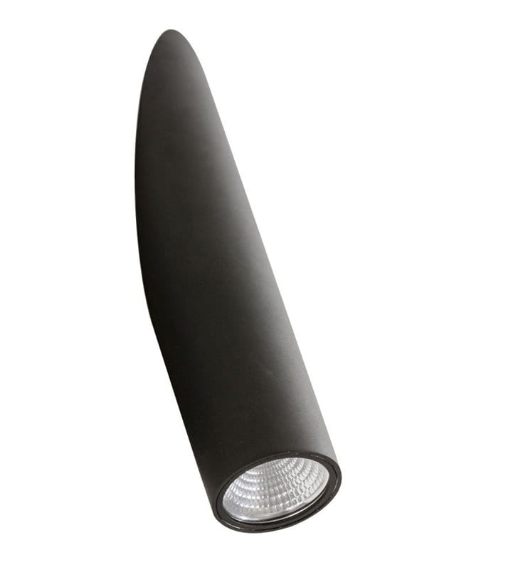 Lampa ścienna Torch czarna 2 sposoby montażu styl nowoczesny techniczny industrialny