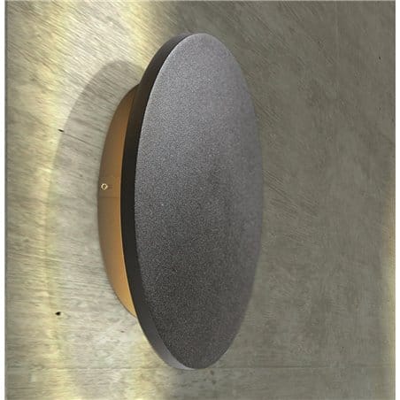 Kinkiet Ancona LED czarny okrągły średnica 13,5cm do wnętrz nowoczesnych industrialnych minimalistycznych AZZARDO