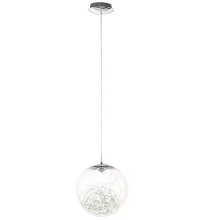 Lampa wisząca Valenca LED szklana kula wewnątrz świecący kabelek dekoracyjne światło