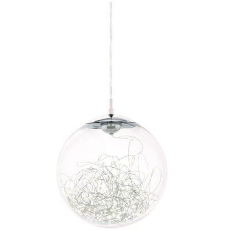 Lampa wisząca Valenca LED szklana kula wewnątrz świecący kabelek dekoracyjne światło