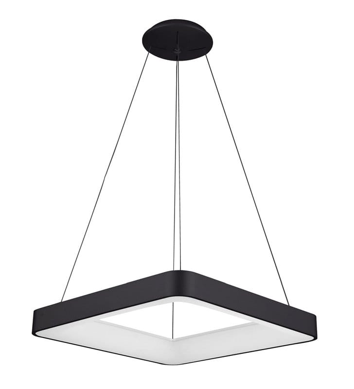 Czarna kwadratowa lampa wisząca Giacinto do salonu sypialni jadalni kuchni