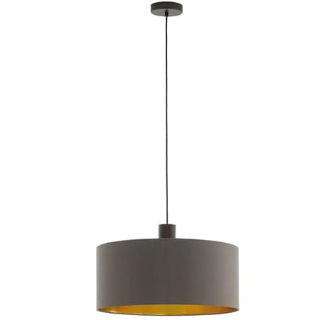 Lampa wisząca Concessa1 53cm  długi zwis kolor cappuccino złoty środek brązowe wykończenie do salonu jadalni sypialni kuchni