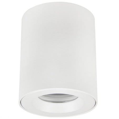 Biała łazienkowa lampa sufitowa typu downlight Aro IP54