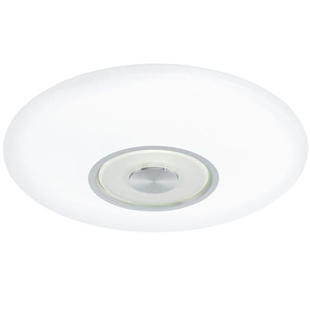 Plafon Canuma1 LED 38cm okrągły biały wykończenie w kolorze aluminium barwa światła od ciepłej do chłodnej tryb nocny