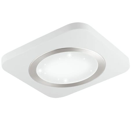 Plafon Puyo-S LED 40cm biały kwadratowy efekt kryształowego blasku po zapaleniu