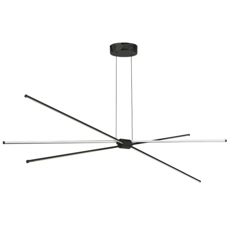 Lampa wisząca Jax LED czarna nowoczesna 3 ruchome ramiona nad stół do jadalni biura salonu