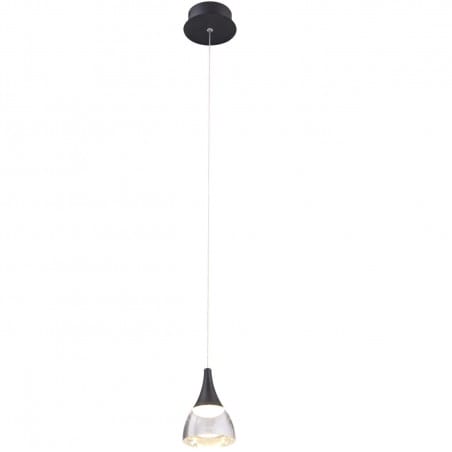 Lampa wisząca Dalmatia czarna pojedyncza LED
