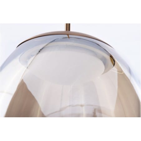 Lampa wisząca Helena szklana nowoczesna wykończenie brąz LED 3000K