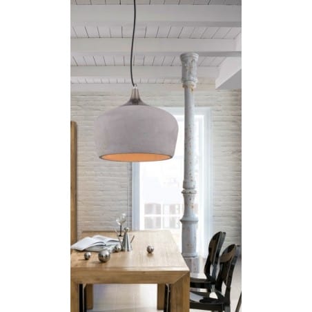 Betonowa nowoczesna loftowa industrialna lampa wisząca Parma do salonu sypialni jadalni kuchni