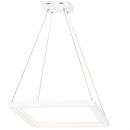 Nowoczesna biała kwadratowa lampa wisząca Legno LED do salonu sypialni kuchni jadalni