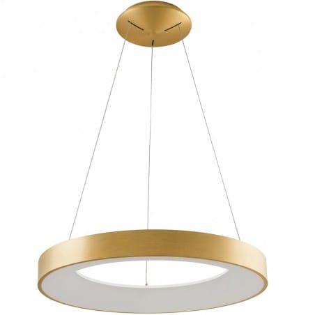 Nowoczesna złota lampa wisząca Giulia LED 60cm 3000K do salonu kuchni jadalni sypialni
