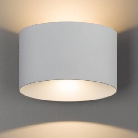 Ellipses LED oprawa zewnętrzna elewacyjna ogrodowa lampa ścienna IP54 biała loft