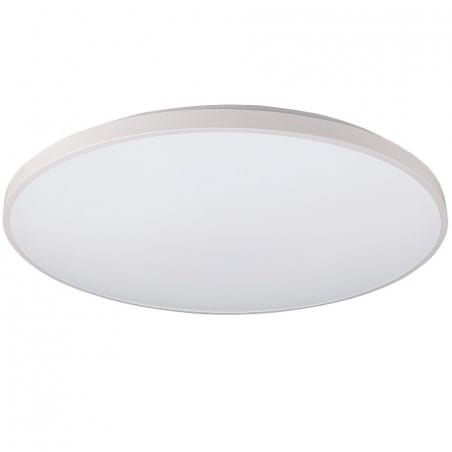 Duży biały płaski plafon łazienkowy z naturalną barwą światła Agnes Round LED IP44