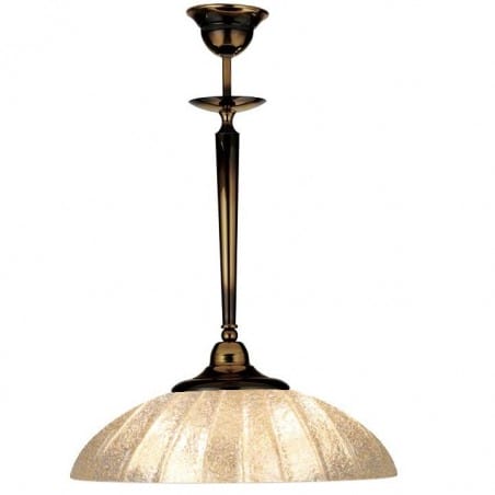 Klasyczna elegancka lampa Onyx Kryształ z mosiądzu kolor patyna mat szklany klosz 37cm do salonu sypialni do jadalni kuchni