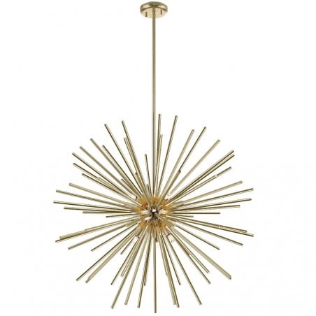 Duża złota lampa wisząca Urchin z metalowymi pręcikami nowoczesna 78cm do salonu sypialni kuchni