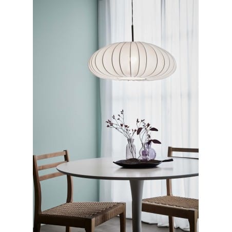 Lampa wisząca do salonu sypialni jadalni nad stół Mist biała 54cm