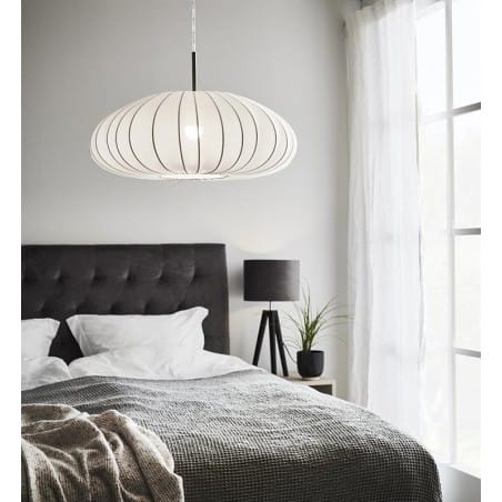 Lampa wisząca do salonu sypialni jadalni nad stół Mist biała 54cm