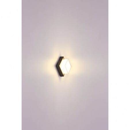 Lampa ścienna Jalla LED zewnętrzna ogrodowa kwadratowa antracyt
