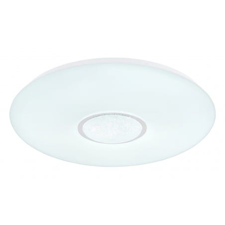 Biały plafon Sully 49cm efekt tęczy kryształki pilot RGB LED ściemniacz oświetlenie nocne