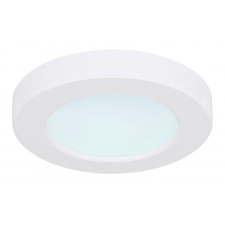 Okrągły mały 12cm biały płaski plafon LED Lasse nowoczesny bez zdobień