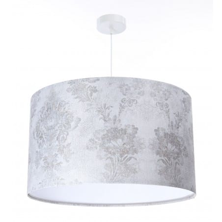 Elegancka abażurowa lampa wisząca Sensual 3 rozmiary tkanina strkturalna do sypialni nad stół do jadalni